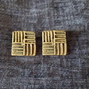 Vintage Alva Gold Tone Earrings